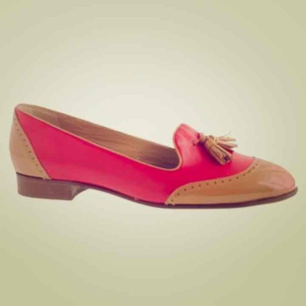 J.Crew Tassel Brogue Loafer Patent Leather 6.5 - Picture 2 of 5